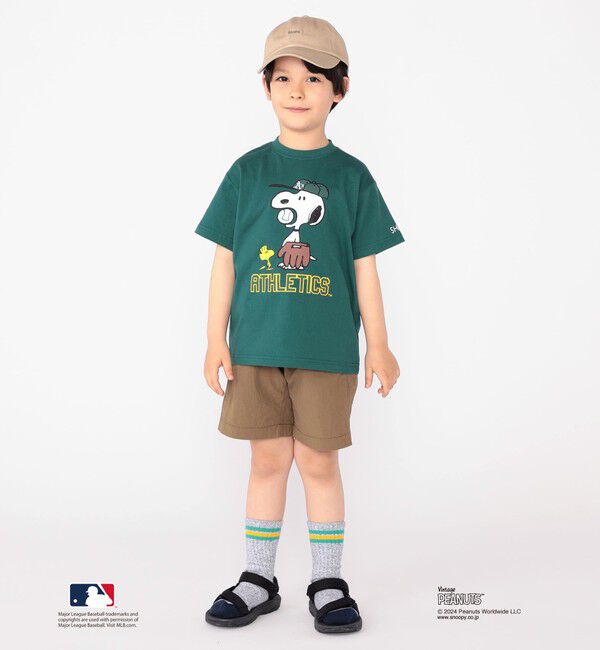 SHIPS KIDS「SHIPS KIDS:100～125cm / スヌーピー&times;MLB TEE」|Tシャツ・カットソー|