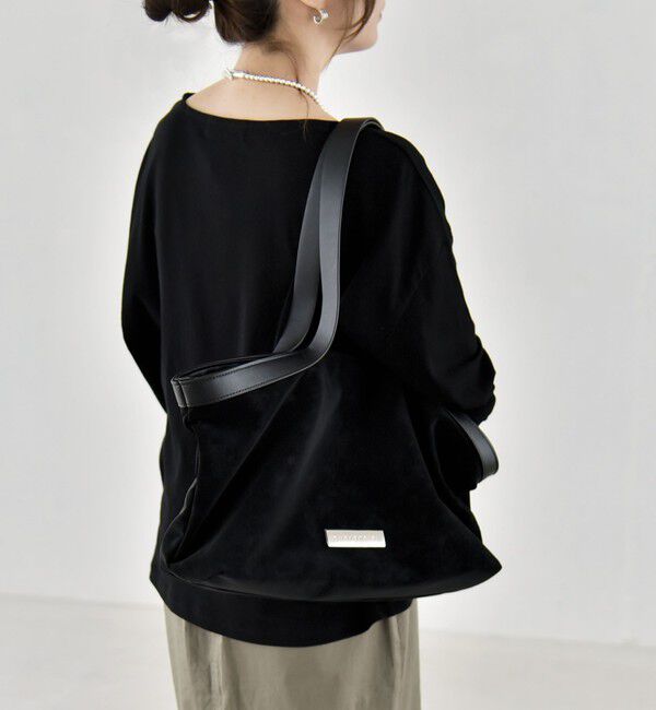 quaranciel「《予約》quaranciel: ロング ハンドル コンビ ワイド トート」|トートバッグ|