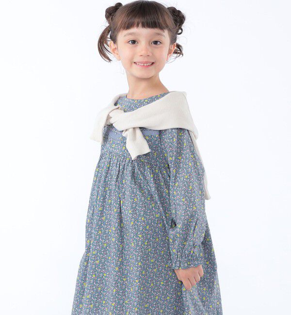 SHIPS KIDS「SHIPS KIDS:100～130cm / リバティ ボタン カーディガン」|カーディガン|ナチュラル