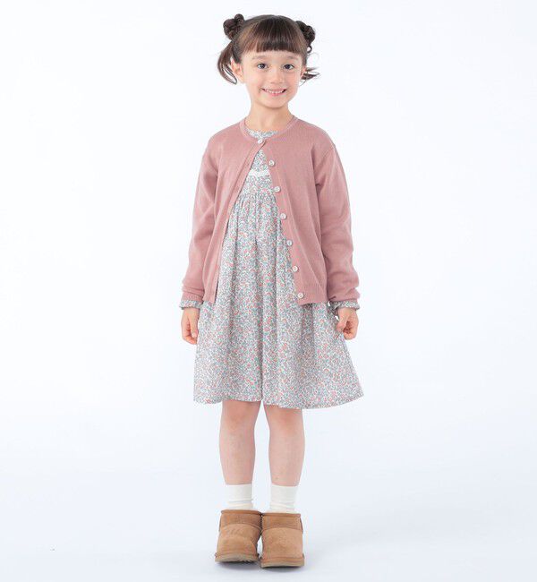 SHIPS KIDS「SHIPS KIDS:100～130cm / リバティ ボタン カーディガン」|カーディガン|