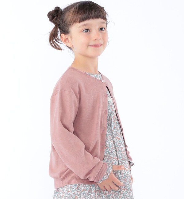 SHIPS KIDS「SHIPS KIDS:100～130cm / リバティ ボタン カーディガン」|カーディガン|