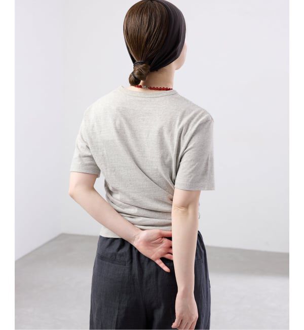 IENA「BLACK COTE D'AZUR ロゴTシャツ」|Tシャツ・カットソー|