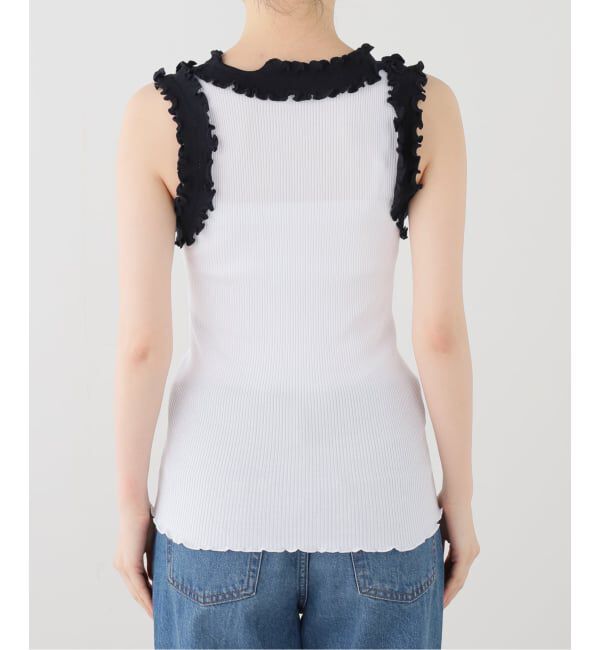 SLOBE IENA「Opera SPORT/オペラスポーツ フリルタンクトップ ROSALIE SEAMLES S TOP」|タンクトップ|