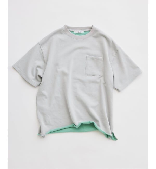 JOURNAL STANDARD relume「ミニ裏毛 コントラストカラー カットオフTシャツ」|Tシャツ・カットソー|グレーA
