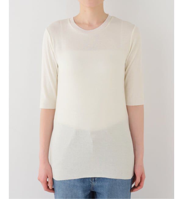 FRAMeWORK「SOWER/ソウワー MISTY 五分袖Tシャツ」|Tシャツ・カットソー|ナチュラル