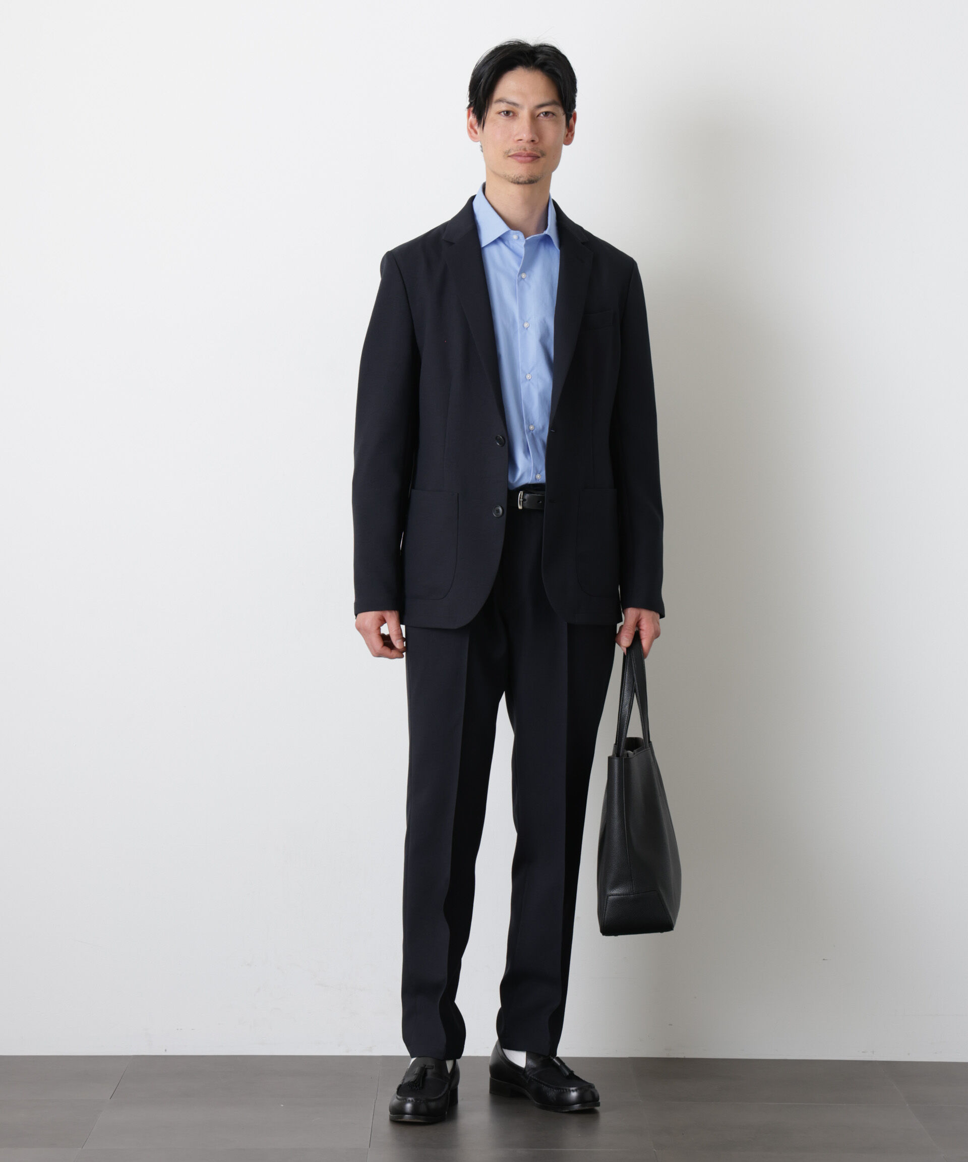 nano･universe「｢DamerinoSelect｣ﾀﾞﾝﾄﾂｵﾁｰﾙ防汚ﾃｯｸｽﾄﾚｯﾁﾊﾟﾝﾂ(ｾｯﾄ 」|スーツ|