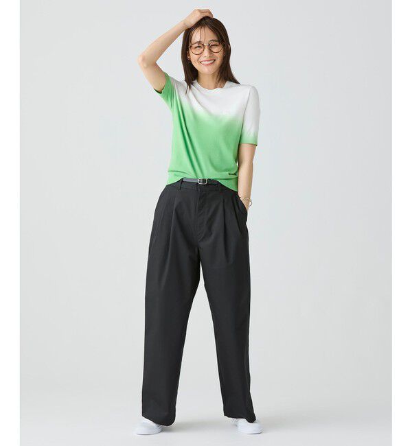 LACOSTE「グラデーションニットTシャツ」|ニット・セーター|