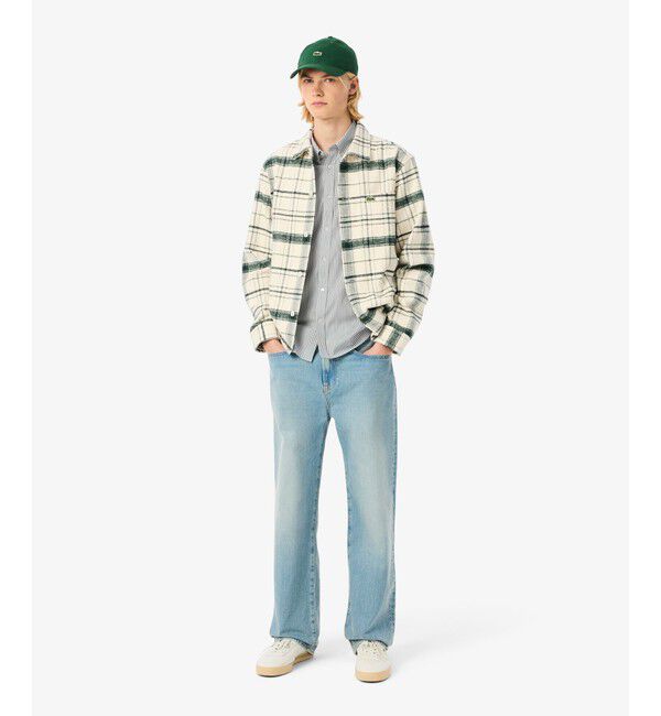 LACOSTE「ベーシックストライプボタンダウンシャツ」|シャツ・ブラウス|