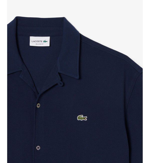 LACOSTE「鹿の子地オープンカラーシャツ」|シャツ・ブラウス|