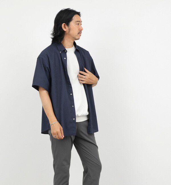NOLLEY'S goodman「《一部セットアップ対応》DotAir ドットエアー半袖B.D. ボタンダウンシャツ 通気性/UVカット 26SS」|シャツ・ブラウス|