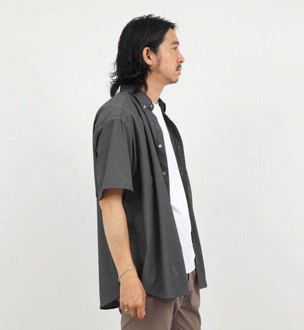 NOLLEY'S goodman「《一部セットアップ対応》DotAir ドットエアー半袖B.D. ボタンダウンシャツ 通気性/UVカット 26SS」|シャツ・ブラウス|