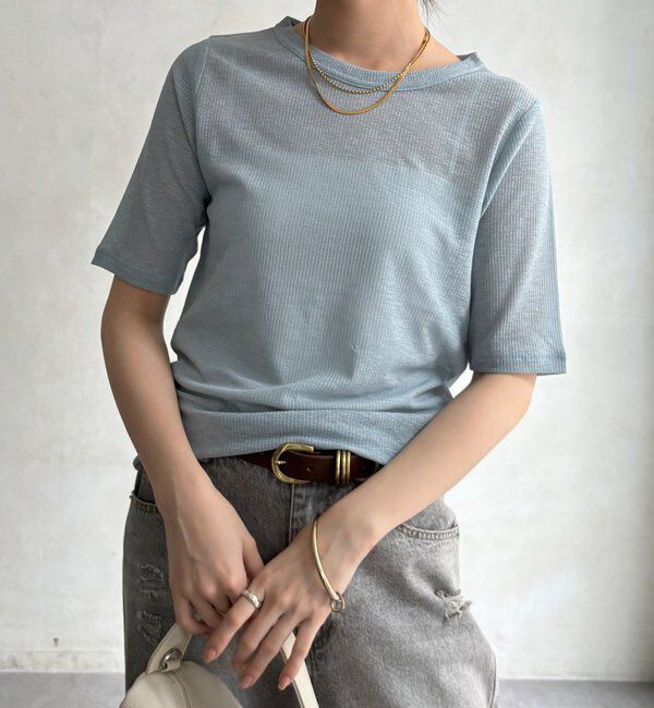  「【WEB限定】2枚setシアーテレコTEE」|Tシャツ・カットソー|