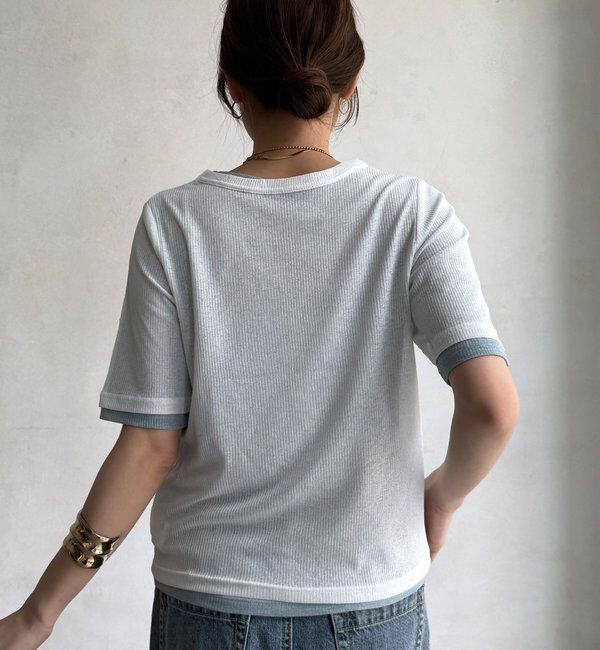  「【WEB限定】2枚setシアーテレコTEE」|Tシャツ・カットソー|