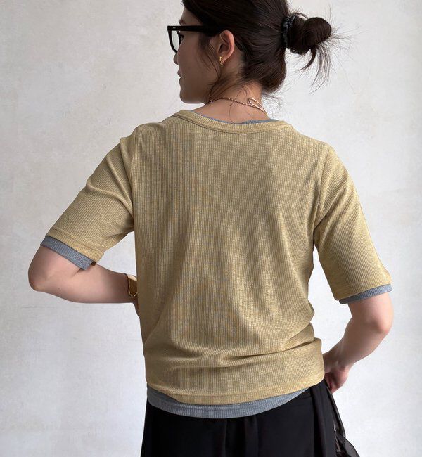  「【WEB限定】2枚setシアーテレコTEE」|Tシャツ・カットソー|