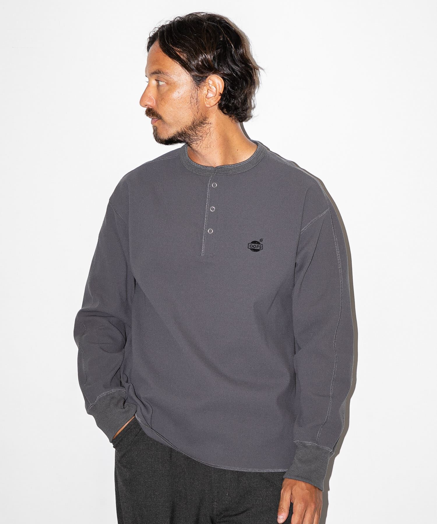 Sonny Label 「OOPS　サーマルヘンリーネックプルオーバー」|Tシャツ・カットソー|