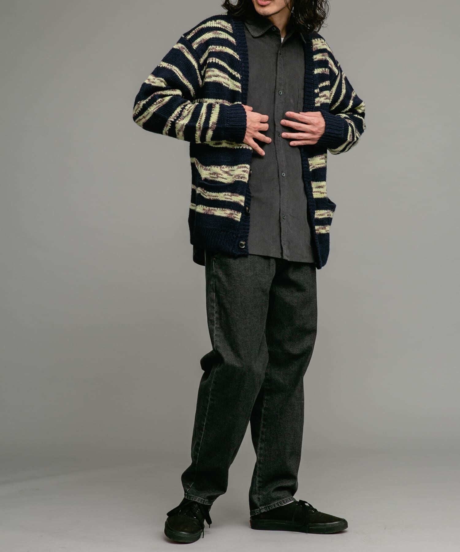 Sonny Label 「ウール混スペースダイニットカーディガン」|カーディガン|