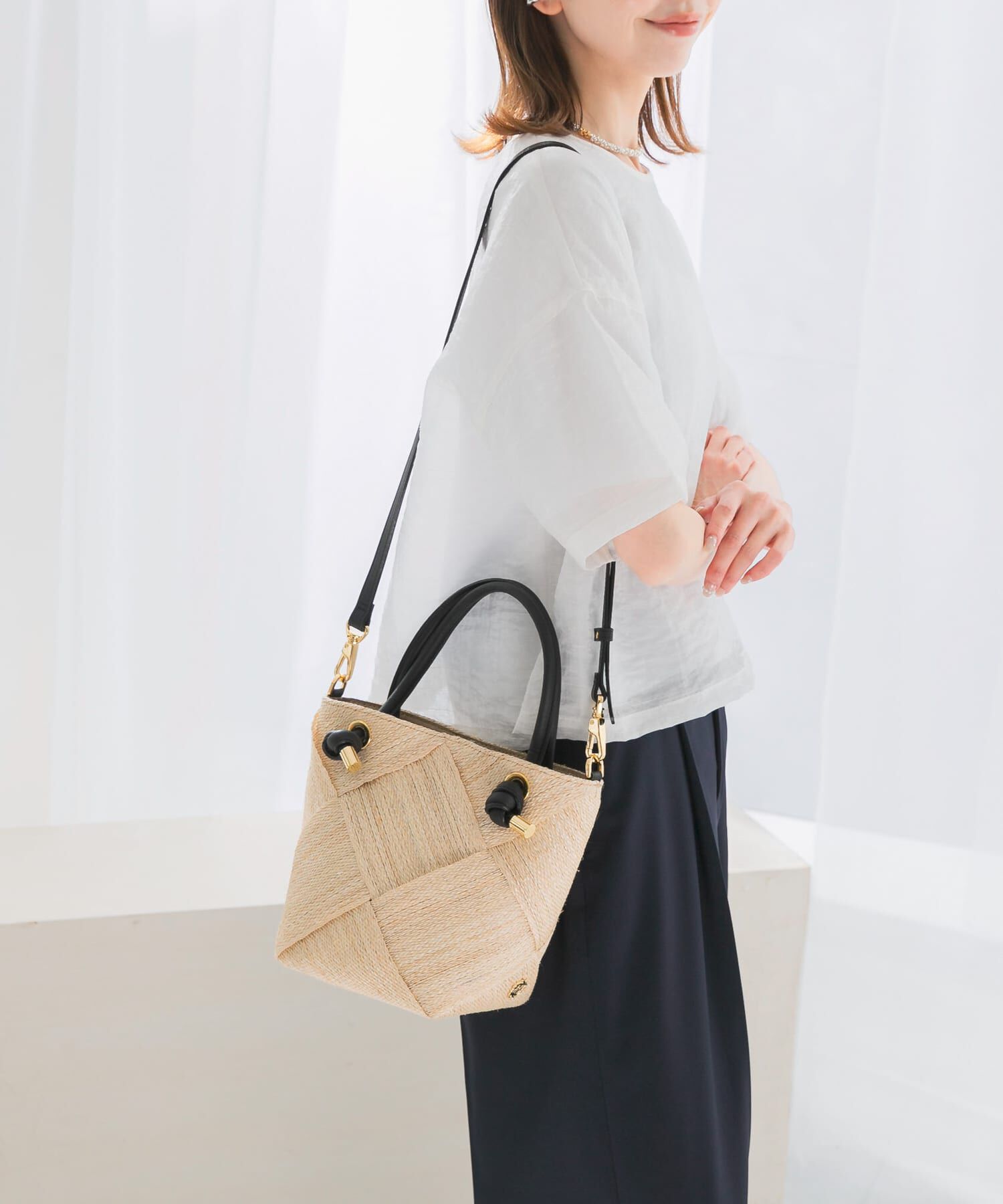 URBAN RESEARCH ROSSO「VIOLAd&rsquo;ORO　アバカメッシュ2WAYバッグ」|ショルダー・メッセンジャー|