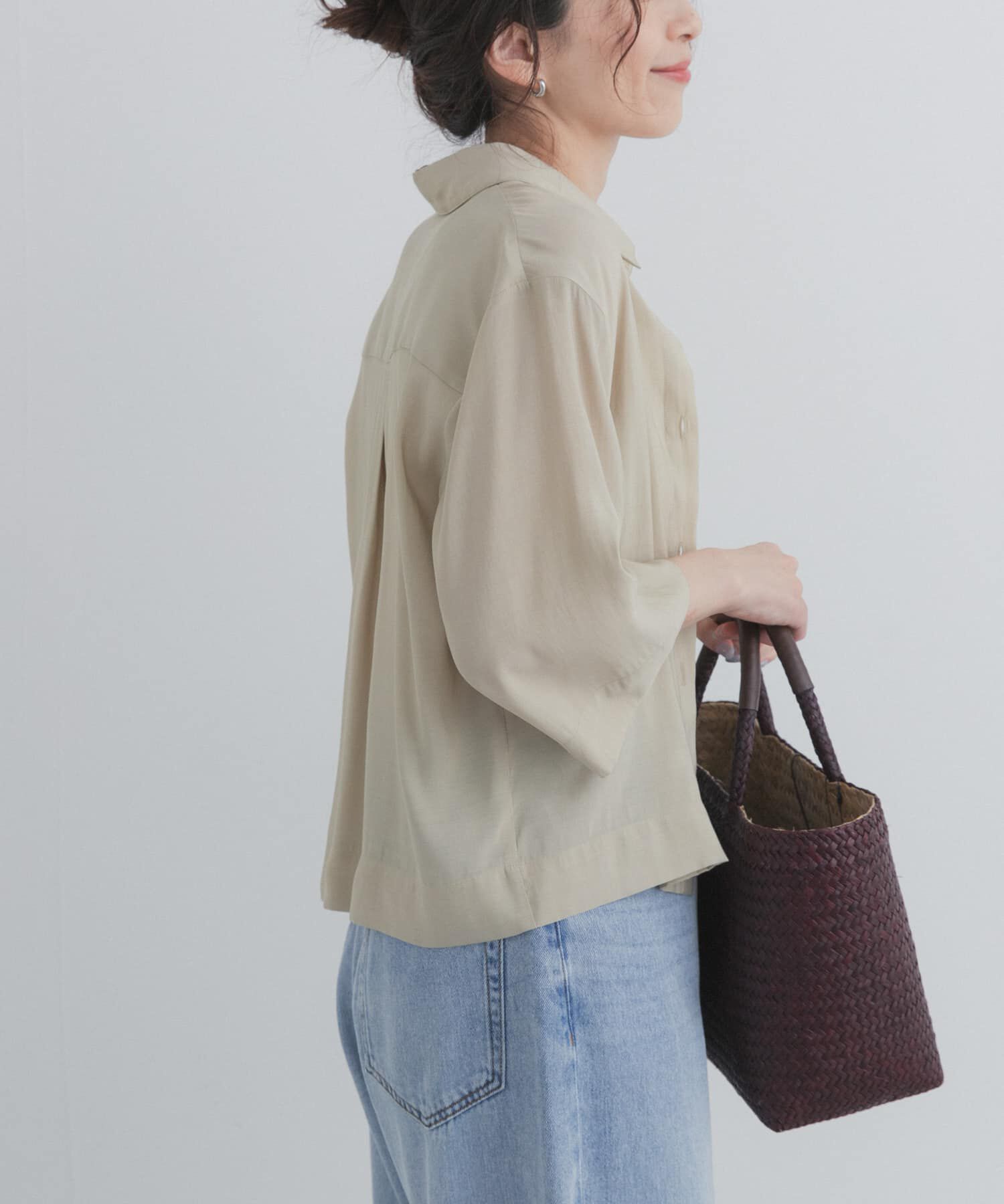 URBAN RESEARCH DOORS「ハーフスリーブショートシャツ」|シャツ・ブラウス|
