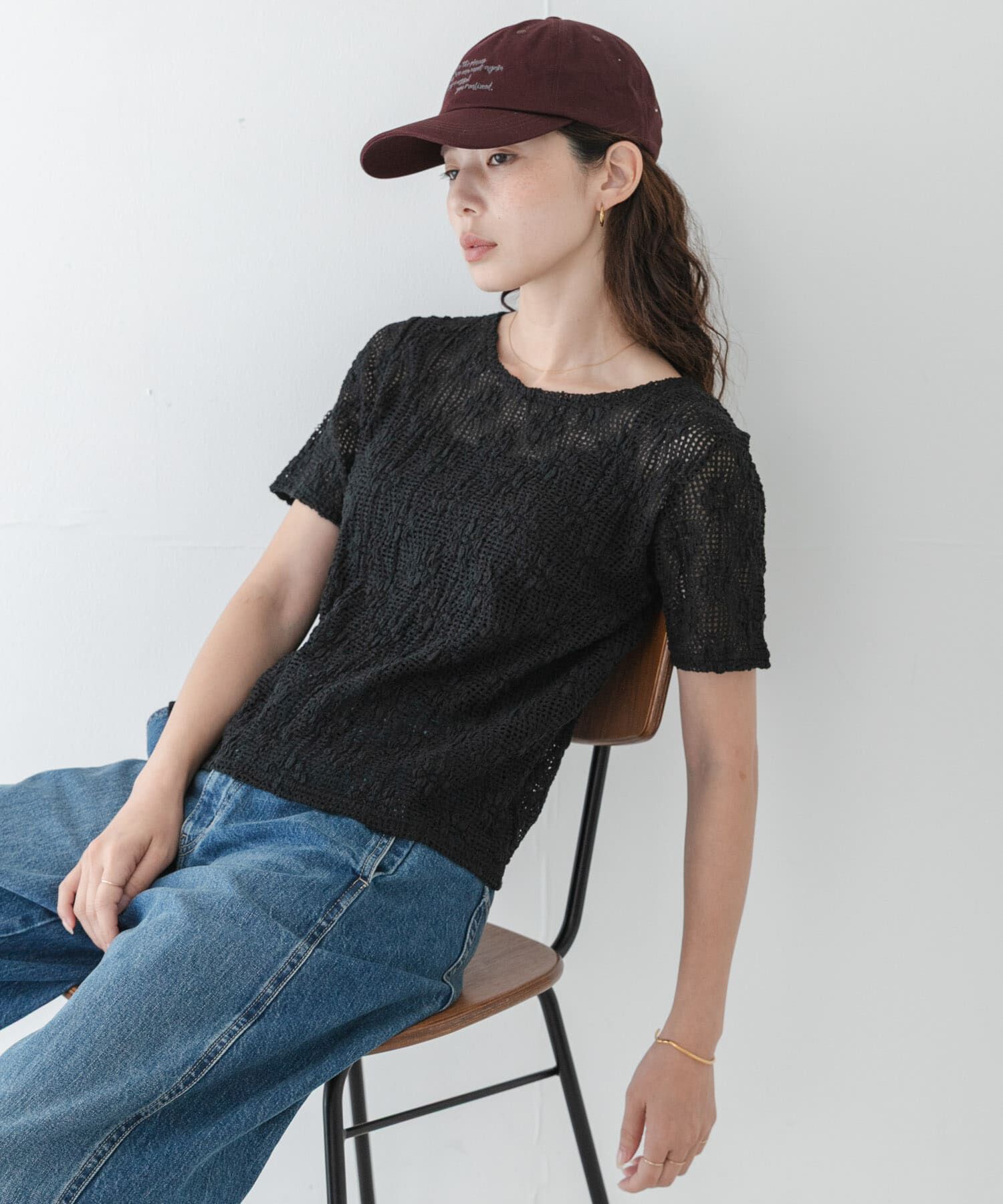 Sonny Label 「ベーシックレースTシャツ」|Tシャツ・カットソー|