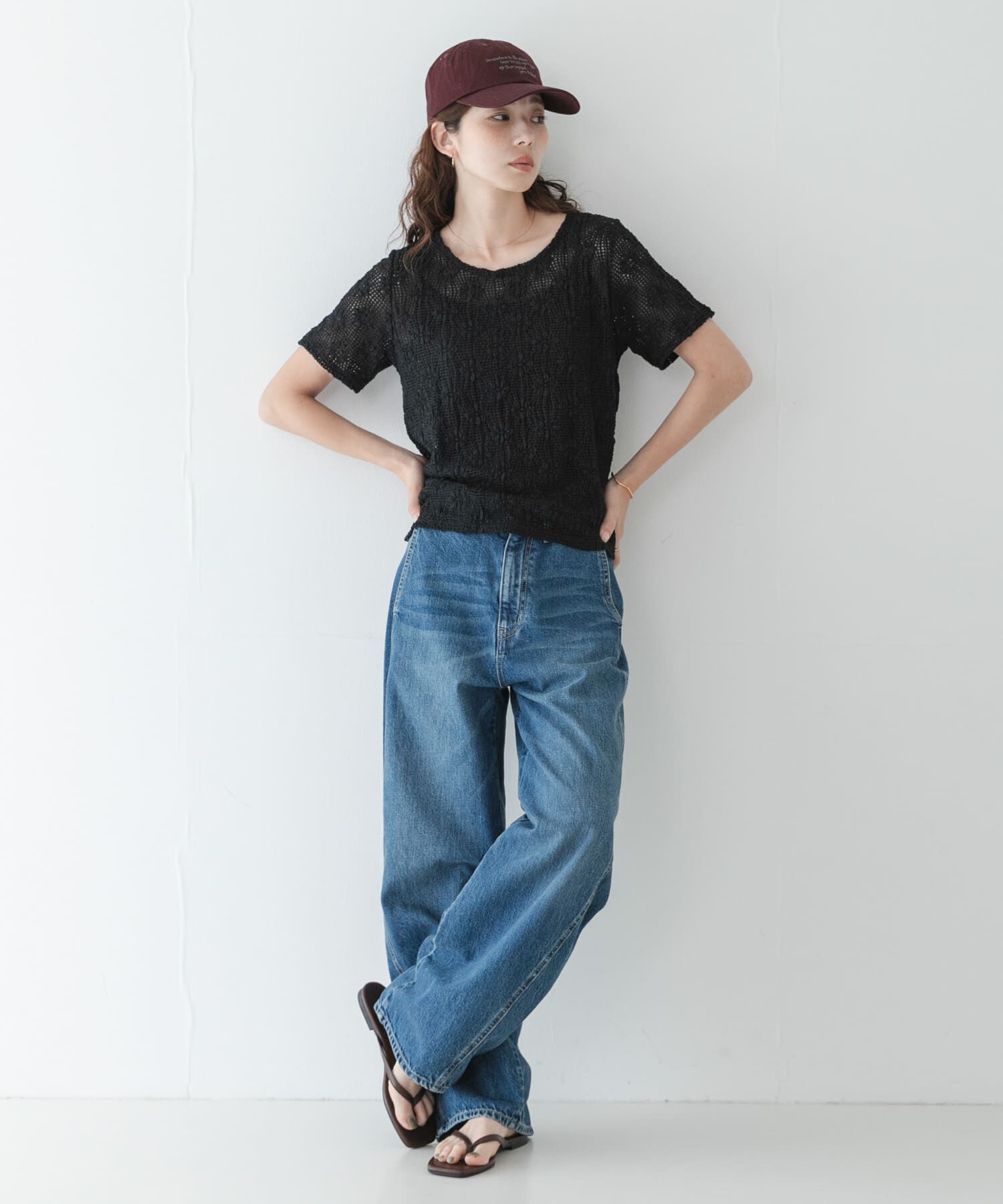 Sonny Label 「ベーシックレースTシャツ」|Tシャツ・カットソー|