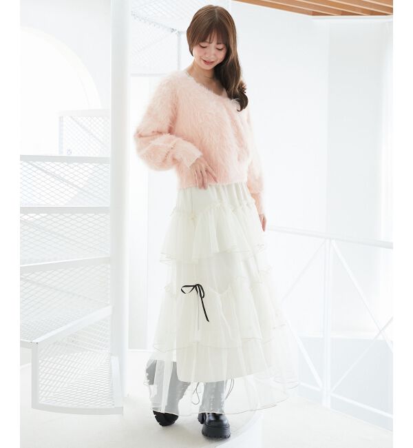 「ふわふわカシュクールニット」|ニット・セーター|