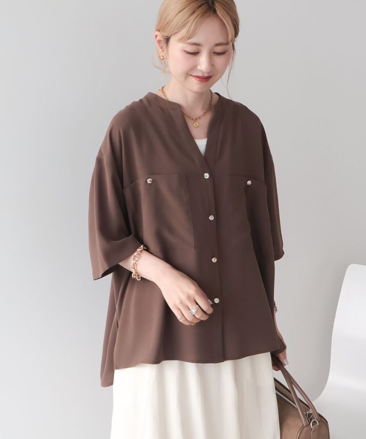 AMERICAN HOLIC「【WEB限定】ミリタリーWポケットスキッパーシャツ」|シャツ・ブラウス|