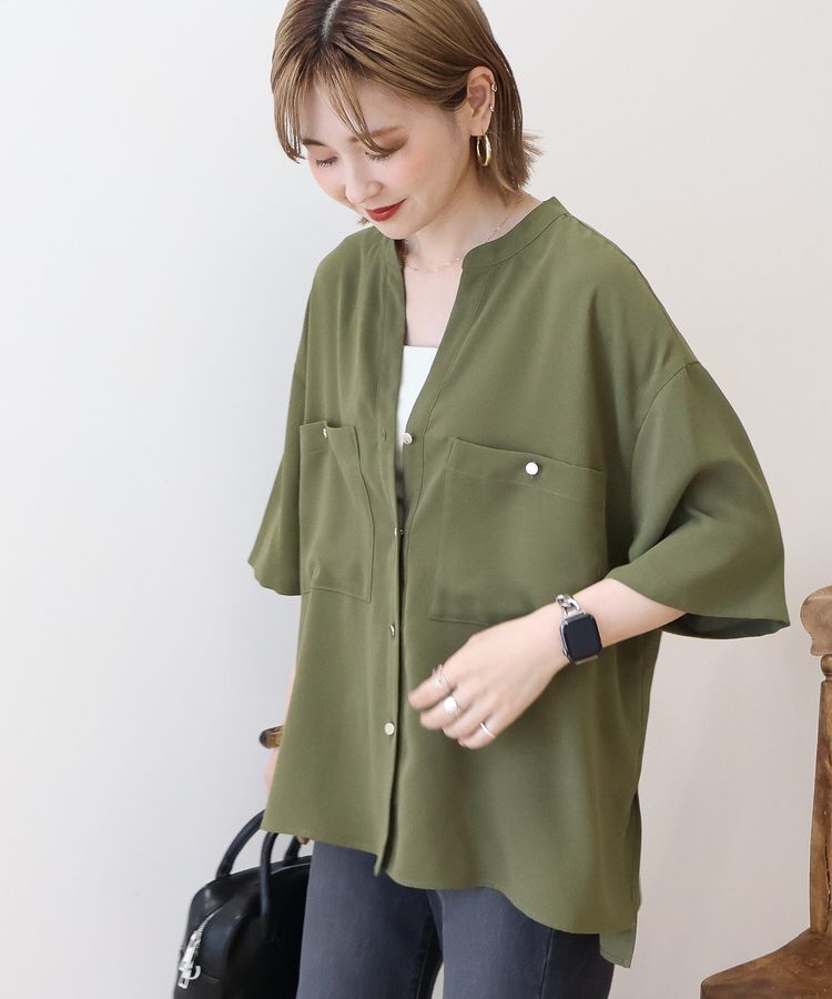 AMERICAN HOLIC「【WEB限定】ミリタリーWポケットスキッパーシャツ」|シャツ・ブラウス|