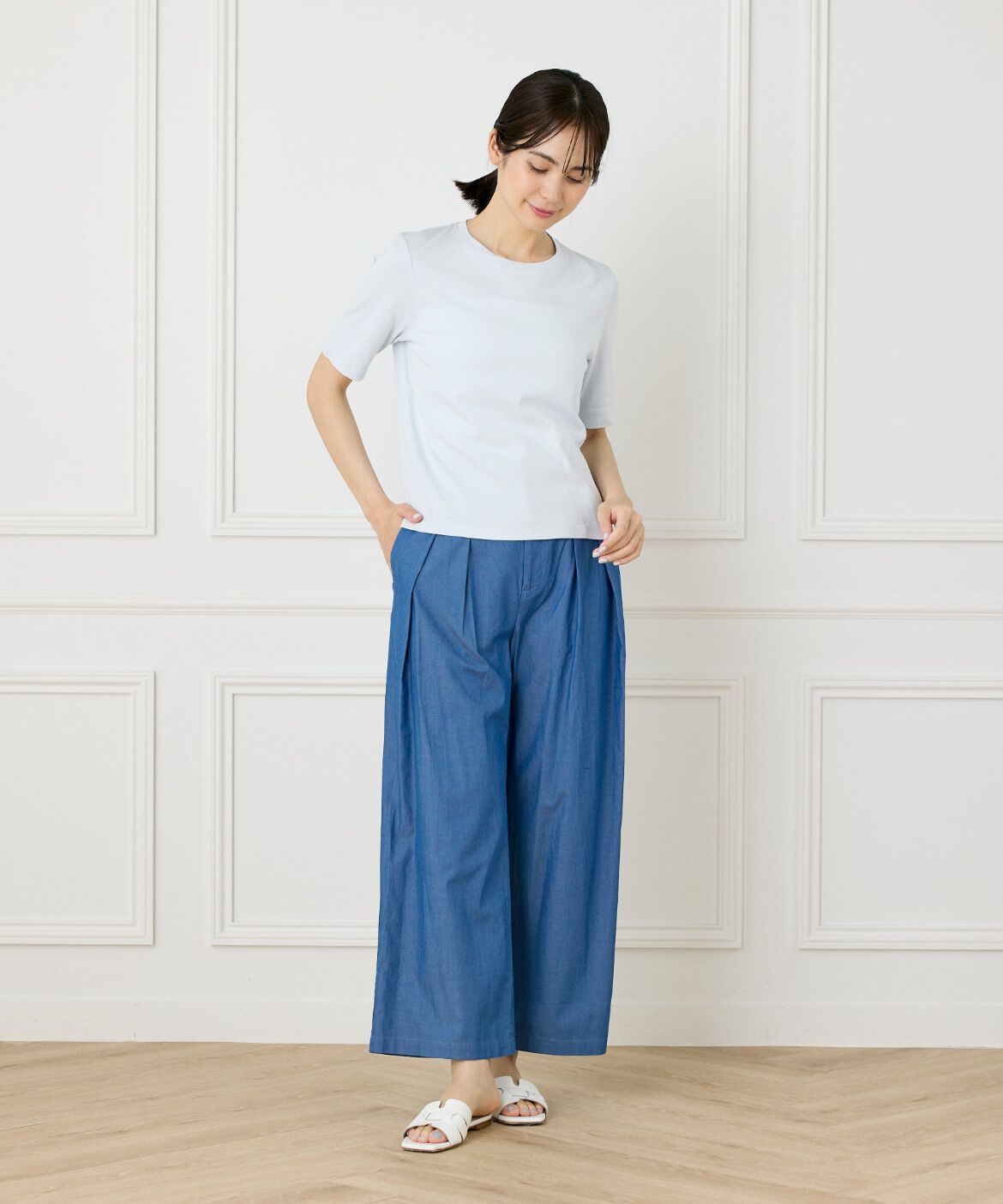 DAY by DAY it&rsquo;s international「ベーシッククルーネックTシャツ《スビン綿MIXフライス》」|Tシャツ・カットソー|