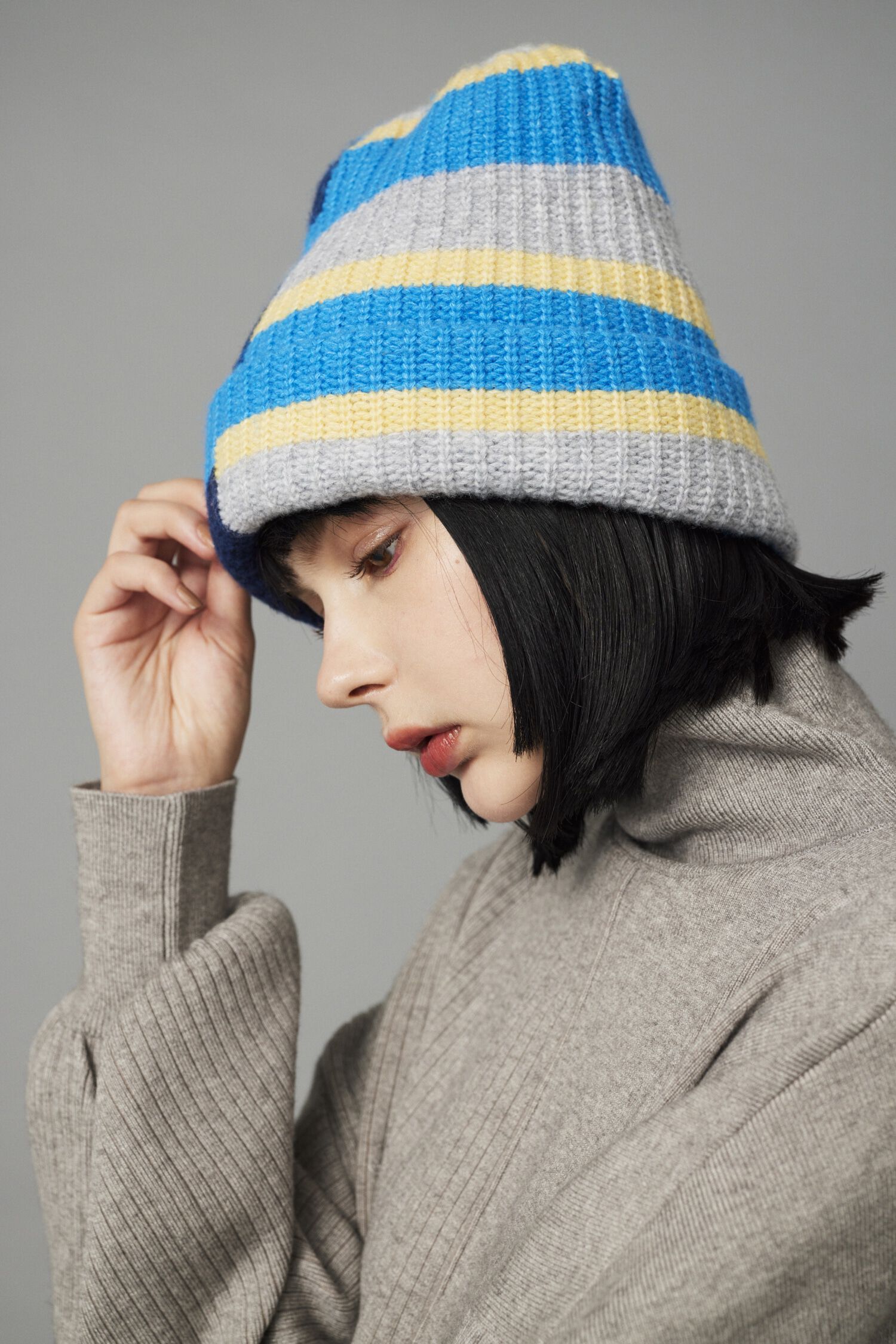 HeRIN.CYE「Randam border knit cap」|その他|