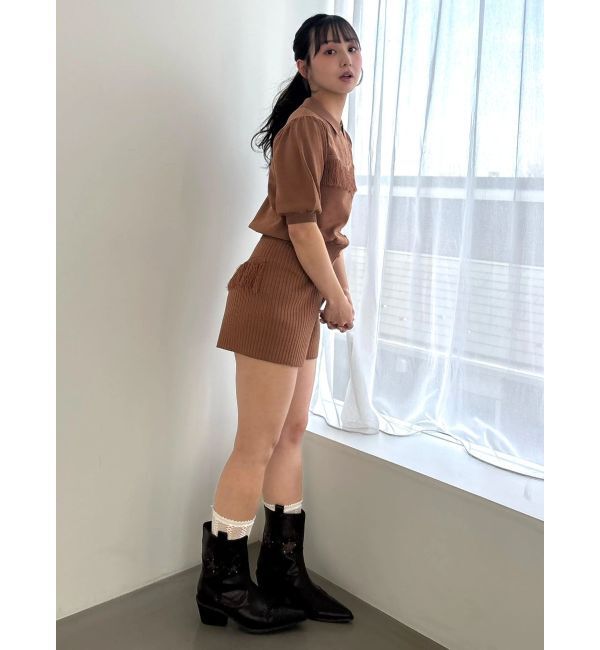 CALNAMUR「ウエスタンディティールニットトップス」|ニット・セーター|