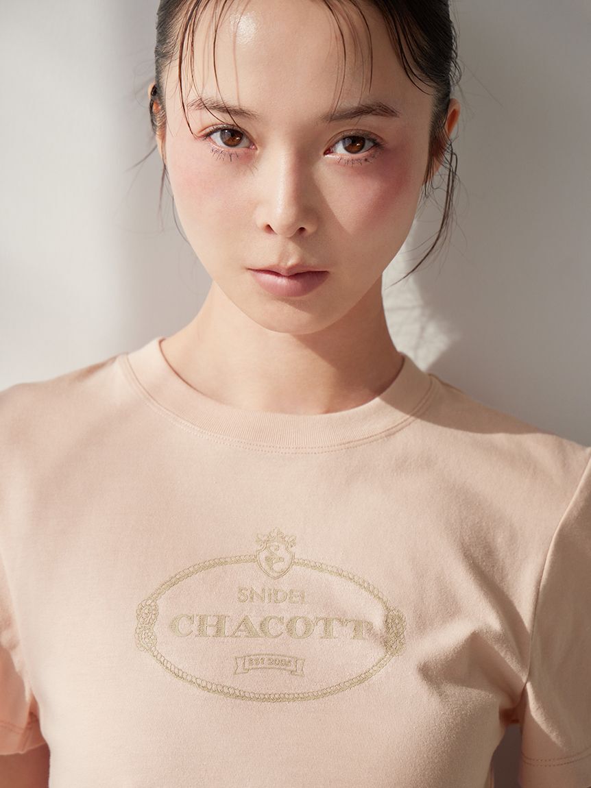 SNIDEL「【Chacott】コラボレーストリムTシャツ」|Tシャツ・カットソー|
