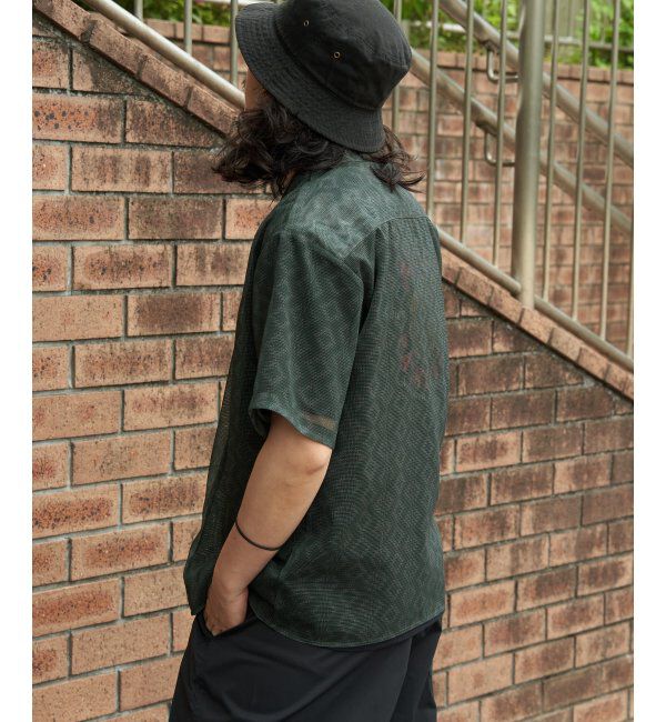 VENCE share style「メッシュ総柄半袖シャツ」|シャツ・ブラウス|