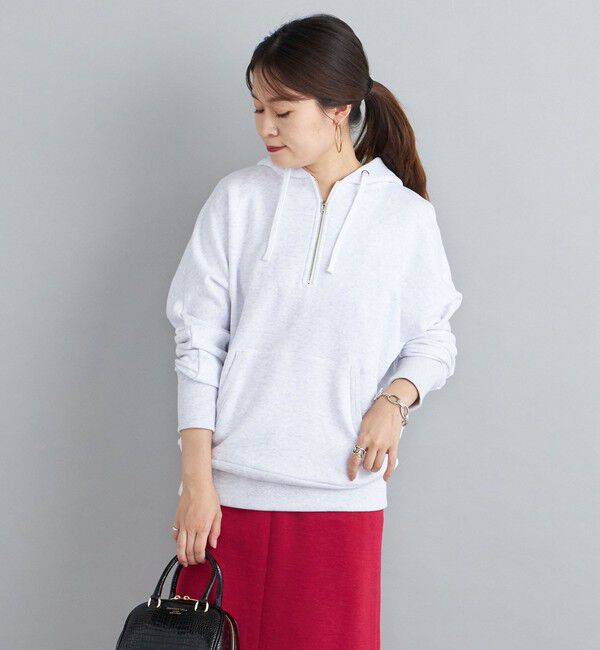 SHIPS for women「【SHIPS別注】mocT:LOOPWHEEL ハーフジップパーカー」|パーカー|