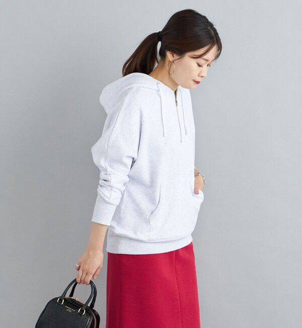 SHIPS for women「【SHIPS別注】mocT:LOOPWHEEL ハーフジップパーカー」|パーカー|