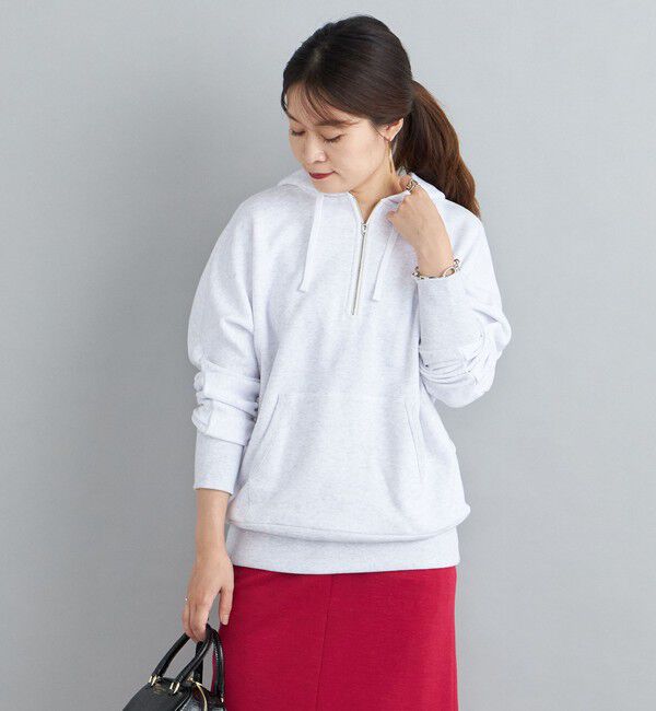 SHIPS for women「【SHIPS別注】mocT:LOOPWHEEL ハーフジップパーカー」|パーカー|