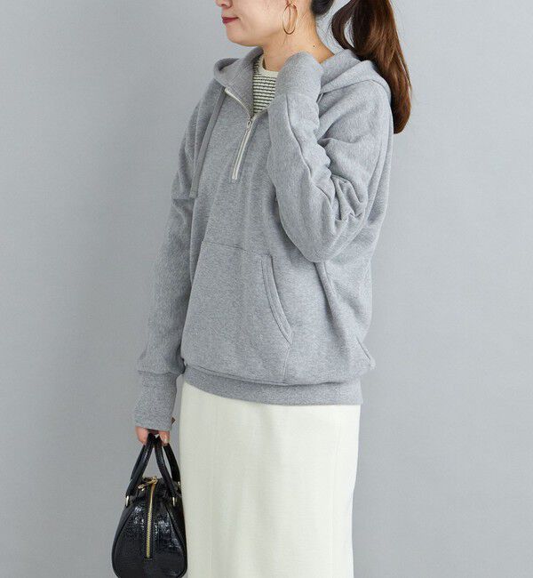 SHIPS for women「【SHIPS別注】mocT:LOOPWHEEL ハーフジップパーカー」|パーカー|