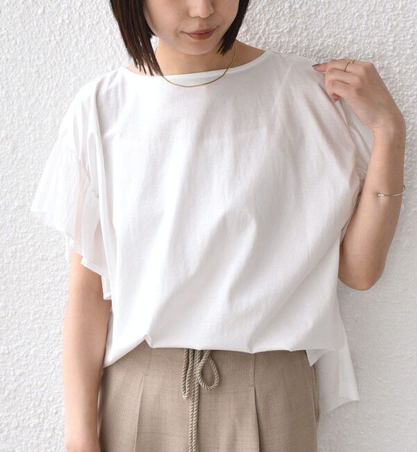 SHIPS Colors 「【WEB限定】SHIPS Colors:〈手洗い可能〉シルケット 天竺 オーバー トップス◇」|Tシャツ・カットソー|