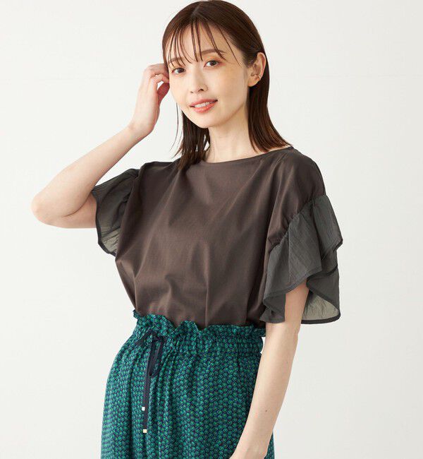 SHIPS Colors 「【WEB限定】SHIPS Colors:〈手洗い可能〉シルケット 天竺 オーバー トップス◇」|Tシャツ・カットソー|