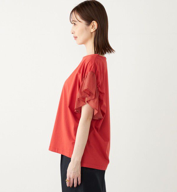 SHIPS Colors 「【WEB限定】SHIPS Colors:〈手洗い可能〉シルケット 天竺 オーバー トップス◇」|Tシャツ・カットソー|