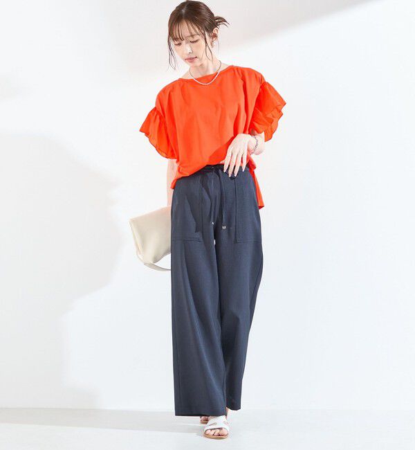 SHIPS Colors 「【WEB限定】SHIPS Colors:〈手洗い可能〉シルケット 天竺 オーバー トップス◇」|Tシャツ・カットソー|