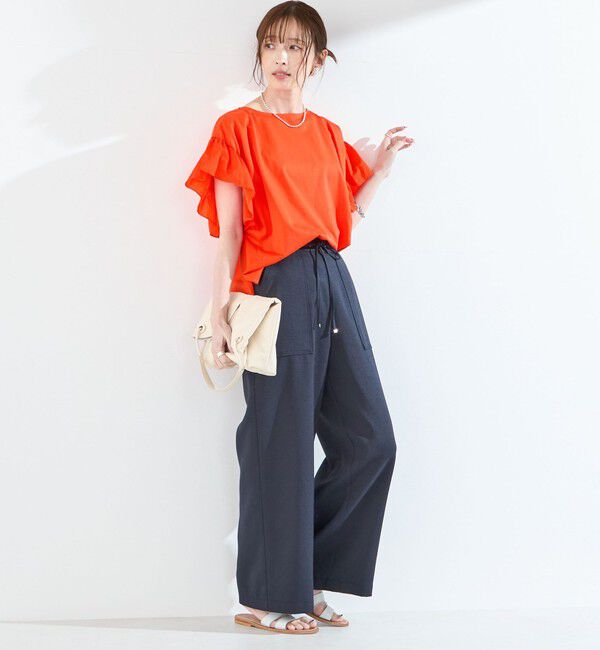 SHIPS Colors 「【WEB限定】SHIPS Colors:〈手洗い可能〉シルケット 天竺 オーバー トップス◇」|Tシャツ・カットソー|
