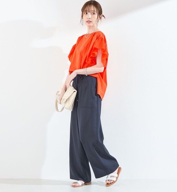 SHIPS Colors 「【WEB限定】SHIPS Colors:〈手洗い可能〉シルケット 天竺 オーバー トップス◇」|Tシャツ・カットソー|