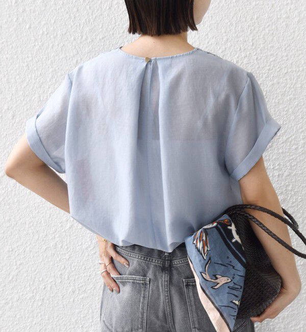 SHIPS for women「《一部追加予約》〈手洗い可能〉襟 刺繍 デザイン ヴィンテージ スパン ブラウス」|シャツ・ブラウス|