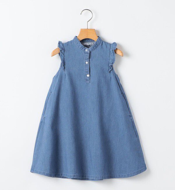 SHIPS KIDS「SHIPS KIDS:100～130cm /〈接触冷感〉ドライメッシュ デニム ワンピース」|ワンピース|