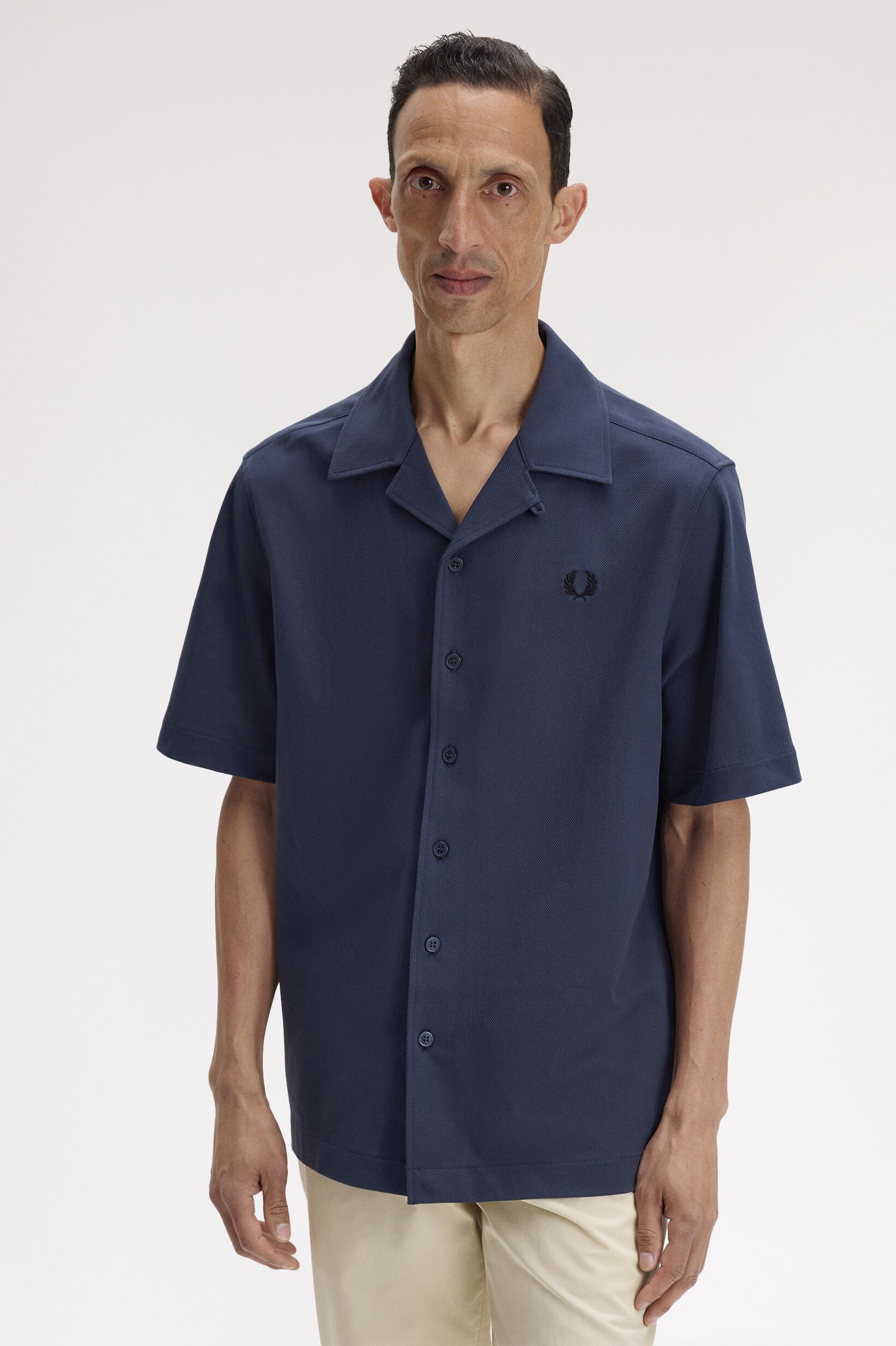 FRED PERRY 「Compress Mesh Revere Collar Shirt／メッシュオープンカラーシャツ」|シャツ・ブラウス|