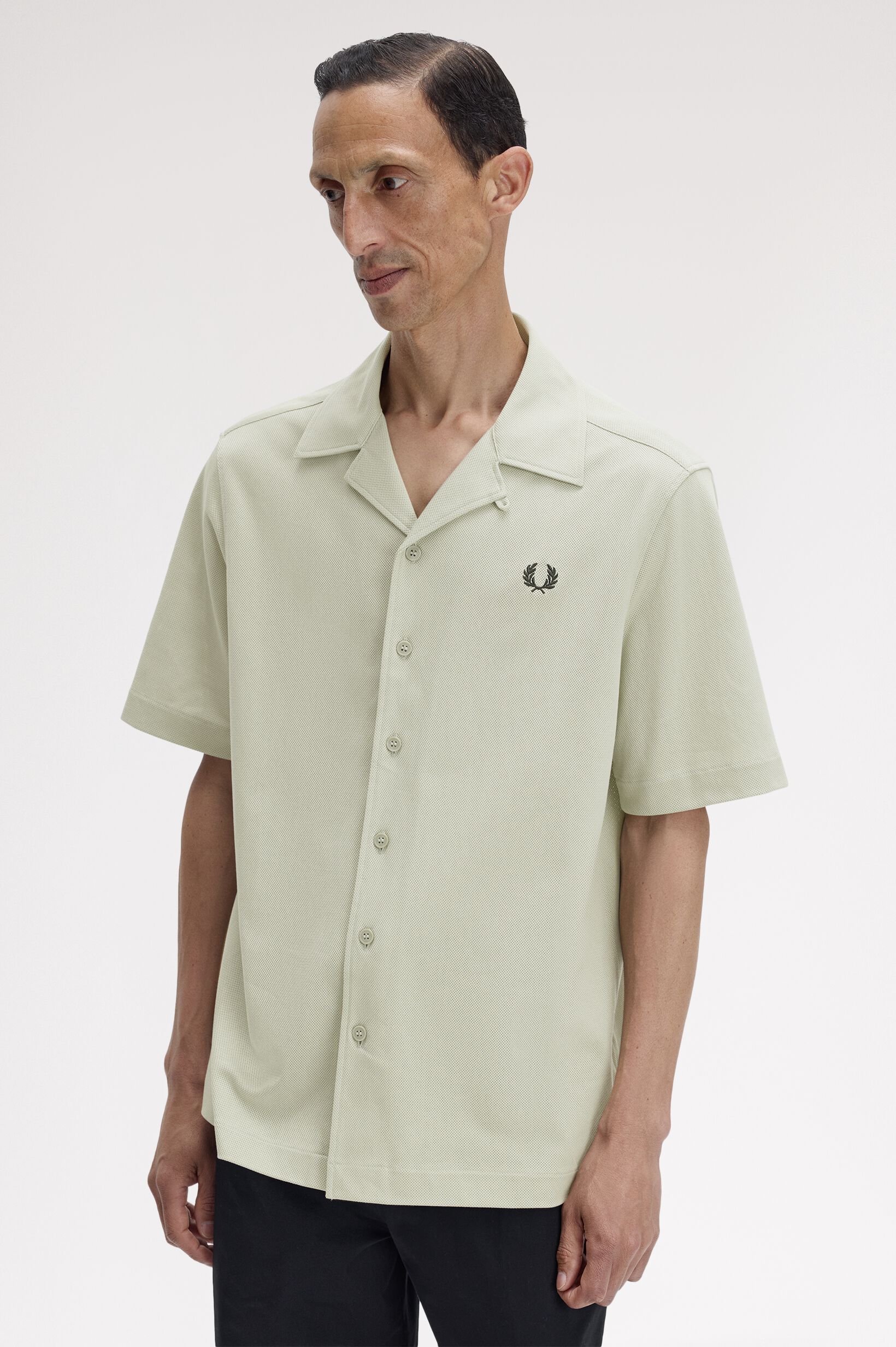 FRED PERRY 「Compress Mesh Revere Collar Shirt／メッシュオープンカラーシャツ」|シャツ・ブラウス|