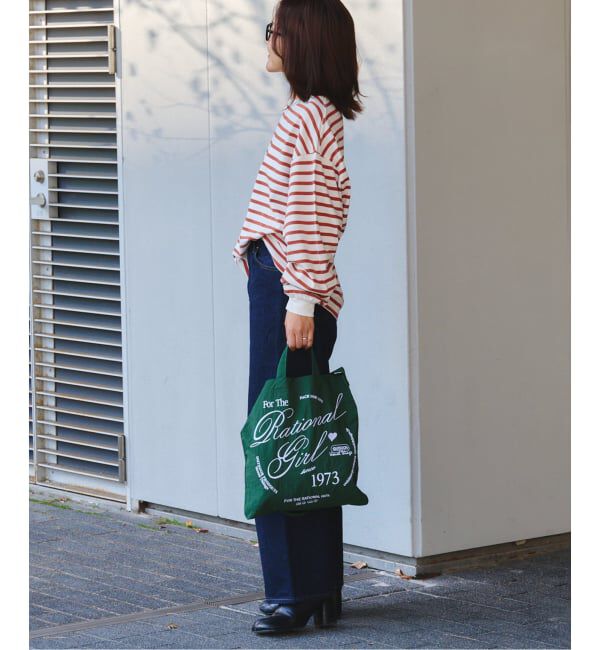 OUTDOOR PRODUCTS Usual Things「コットンボーダークルーネックワイドTEE」|Tシャツ・カットソー|