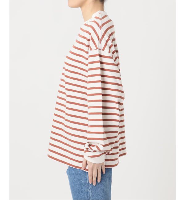 OUTDOOR PRODUCTS Usual Things「コットンボーダークルーネックワイドTEE」|Tシャツ・カットソー|