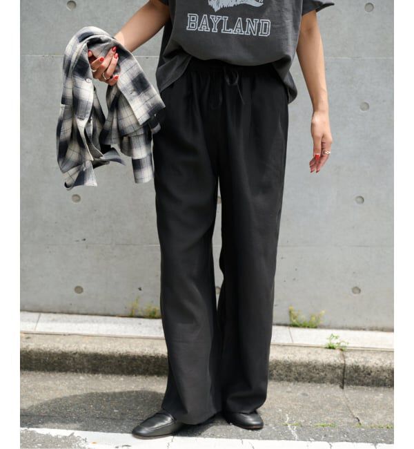 OUTDOOR PRODUCTS Usual Things「ウォッシャブルクールタッチイージーパンツ」|スラックス|