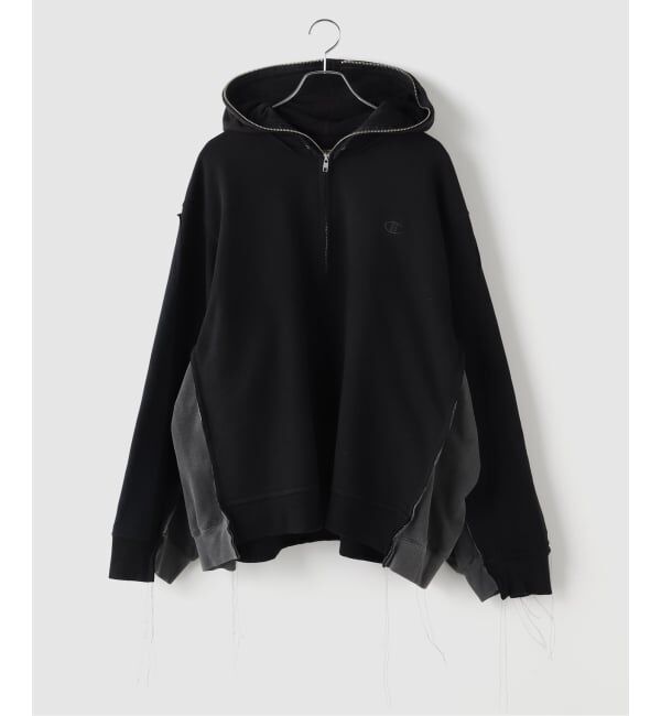 JOINT WORKS「DISCOVERED / ディスカバード Band Tee Dolman Zip Hoodie」|パーカー|ブラック